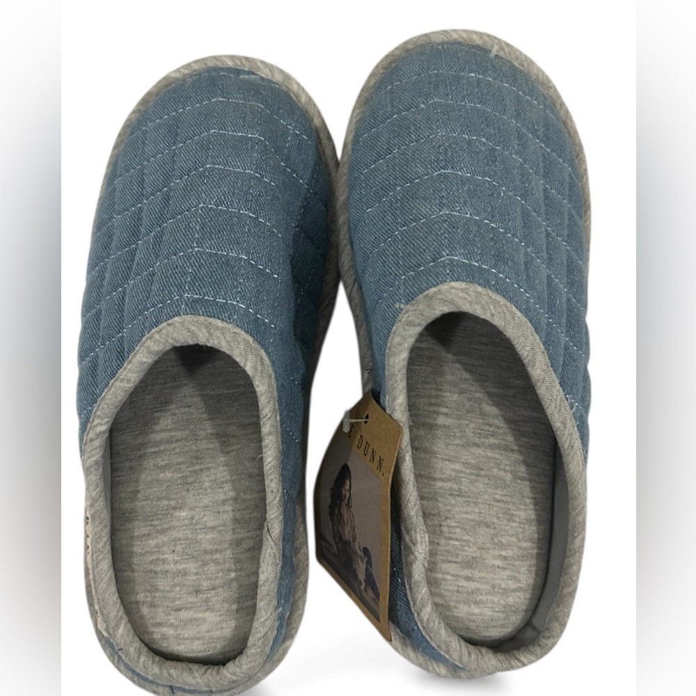 Rae Dunn Denim House Slippers